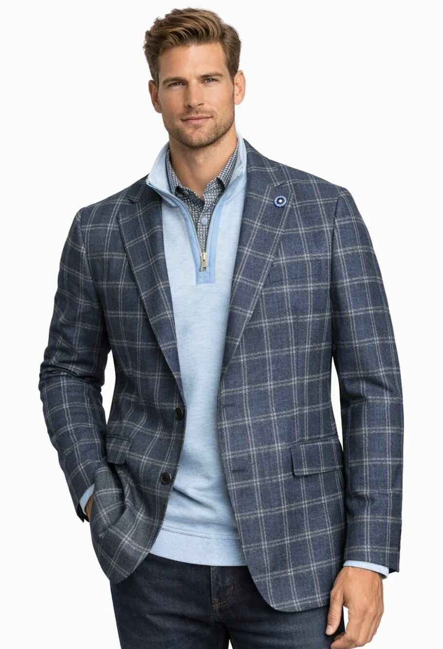 Hart Schaffner Marx Sport Coat Wool Blazer Jacket 48R